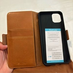 Leather wallet case for iPhone 11 Pro Max